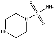 哌嗪-1-磺酰胺, 5906-30-9, 结构式