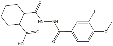 2-{[2-(3-iodo-4-methoxybenzoyl)hydrazino]carbonyl}cyclohexanecarboxylic acid