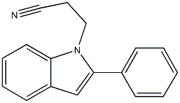 3-(2-phenyl-1H-indol-1-yl)propanenitrile Struktur