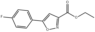 3-(4-FLUORO-PHENYL)-ISOXAZOLE-5-CARBOXYLIC ACID ETHYL ESTER, 640291-92-5, 结构式