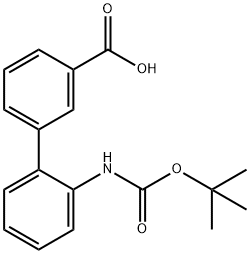 2'-TERT-BUTOXYCARBONYLAMINO-BIPHENYL-3-CARBOXYLIC ACID Structure