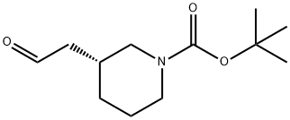 (R)-1-Boc-3-(2-Oxoethyl)Piperidine Struktur