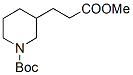 1-BOC-3-哌啶丙酸甲酯, , 结构式