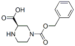 (R)-4-CBZ-2-哌嗪甲酸, , 结构式