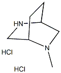 2-メチル-2,5-ジアザビシクロ[2.2.2]オクタン二塩酸塩 化学構造式