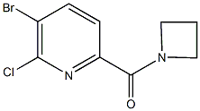 Azetidin-1-yl-(5-bromo-6-chloropyridin-2-yl)methanone Structure