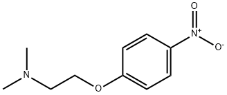 N,N-ジメチル-2-(4-ニトロフェノキシ)エタンアミン 化学構造式