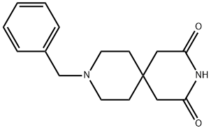 9-BENZYL-3,9-DIAZA-SPIRO[5.5]UNDECANE-2,4-DIONE Structure