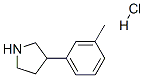 3-(3-甲苯基)吡咯烷盐酸盐, 1187172-21-9, 结构式