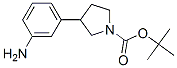 1-Boc-3-(3-Aminophenyl)Pyrrolidine 化学構造式
