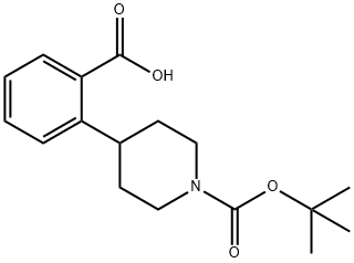 1-Boc-4-(2-Carboxyphenyl) Piperidine Struktur