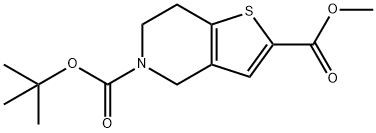 5-tert-Butyl 2-methyl 6,7-dihydrothieno[3,2-c]pyridine-2,5(4H)-dicarboxylate Struktur