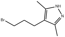 4-(3-BROMOPROPYL)-3,5-DIMETHYL-1H-PYRAZOLE 结构式