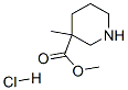 methyl 3-methylpiperidine-3-carboxylate hydrochloride Struktur