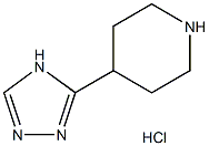 4-(1H-1,2,4-TRIAZOL-5-YL) PIPERINE HYDROCHLORIDE, 1417359-91-1, 结构式