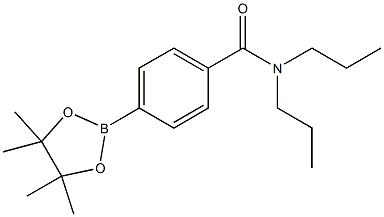N,N-二丙基-4-(4,4,5,5-四甲基-1,3,2-二氧硼杂环戊烷-2-基)苯甲酰胺,2724208-39-1,结构式