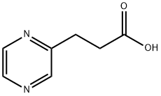 3-ピラジン-2-イルプロパン酸 化学構造式