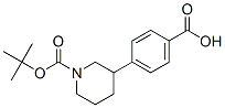 1-Boc-3-(4-Carboxyphenyl) Piperidine Structure
