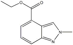 ethyl 2-methyl-2H-indazole-4-carboxylate 化学構造式