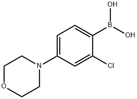 2-氯-4-(吗啉)苯基硼酸, 2225181-64-4, 结构式