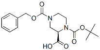 (R)-1-BOC- 4-CBZ-2-哌嗪甲酸,,结构式