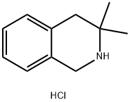 3,3-Dimethyl-1,2,3,4-tetrahydroisoquinoline hydrochloride Struktur