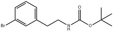 3-ブロモフェネチルカルバミン酸TERT-ブチル 化学構造式