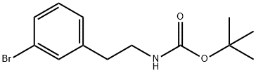 TERT-BUTYL 3-BROMOPHENETHYLCARBAMATE Structure