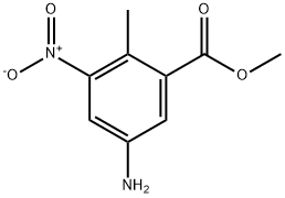 METHYL 5-AMINO-2-METHYL-3-NITROBENZOATE, 88132-48-3, 结构式