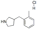 3-(2-甲基苄基)吡咯烷盐酸盐,,结构式