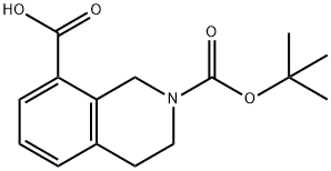 2-BOC-8-羧基-1,2,3,4-四氢异喹啉,878798-87-9,结构式
