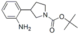 1-BOC-3-(2-氨基苯基)吡咯烷, , 结构式