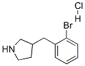 3-(2-溴苄基)吡咯烷盐酸盐,,结构式