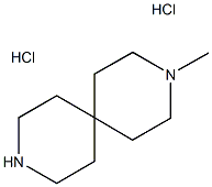 3-甲基-3,9-二氮杂螺[5,5]十一烷盐酸盐, 13323-42-7, 结构式