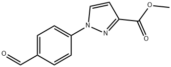 Methyl 1-(4-formylphenyl)-1H-pyrazole-3-carboxylate Structure