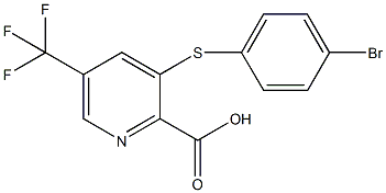 3-(4-Bromophenylsulfanyl)-5-trifluoromethylpyridine-2-carboxylic acid