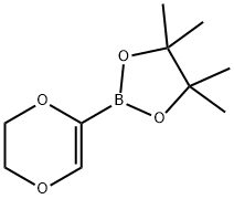 5-(4,4,5,5-Tetramethyl-1,3,2-dioxaborolan-2-yl)-2,3-dihydro-1,4-dioxine, 1046811-97-5, 结构式