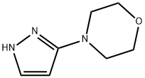 Morpholine,  4-(1H-pyrazol-3-yl)- Structure