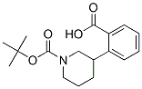 1-Boc-3-(2-Carboxyphenyl) Piperidine Struktur