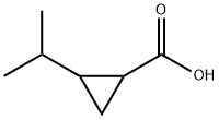 2-isopropylcyclopropanecarboxylic acid Structure