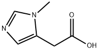 2-(3-methylimidazol-4-yl)acetic acid Struktur