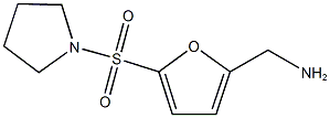 5-(PYRROLIDIN-1-YLSULFONYL)-2-FURYL]METHYLAMINE Structure