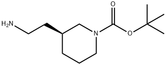 (S)-1-BOC-3-(2-氨乙基)哌啶, 1217725-39-7, 结构式