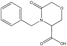 4-BENZYL-5-OXOMORPHOLINE-3-CARBOXYLIC ACID Structure