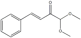 (E)-1,1-ジメトキシ-4-フェニル-3-ブテン-2-オン 化学構造式