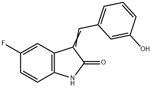 5-Fluoro-3-(3-hydroxybenzylidene)-1,3-dihydro-2H-indol-2-one,2197064-30-3,结构式