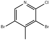 2-氯-3,5-二溴-4-甲基吡啶 结构式