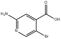2-氨基-5-溴吡啶-4-羧酸, 1000339-23-0, 结构式