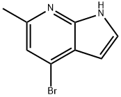 4-溴-6-甲基-1H-吡咯并[2,3-B]吡啶 结构式