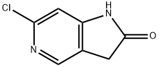 6-氯-1,3-二氢-2H-吡咯并[3,2-C]吡啶-2-酮 结构式